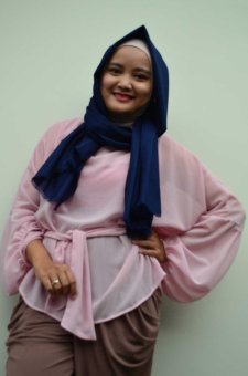 Mysha Hijab ELC Hijab - Atasan Naya - Dusty Pink  