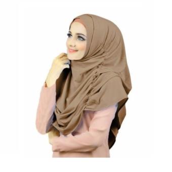 Narinda Hijab Kerudung Instan - Coklat Susu  