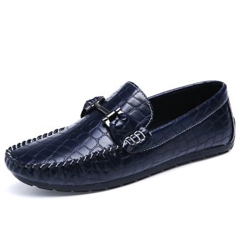 New Fashion Mens Shoes Casual Fashion Peas Shoes Leather Men Loafers Moccasins Slip On Men's Flats Male Driving Shoes... - intl  