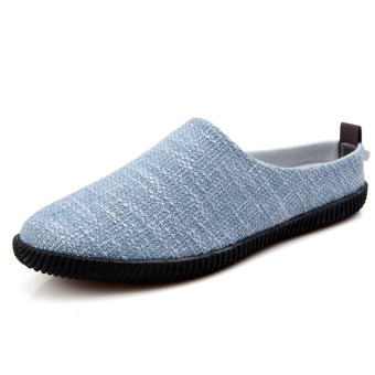 New Men's Casual Shoes to Help Low Breathable Half Slippers(Moonstone blue)  