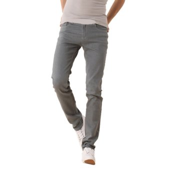 New Mens Stylish Candy Pants Casual Skinny Slim Elasticity Pants Jeans Trousers(Dark Grey)  