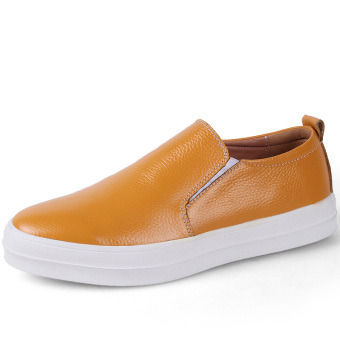 New style fashion leather men's shoes(yellow) - Intl  