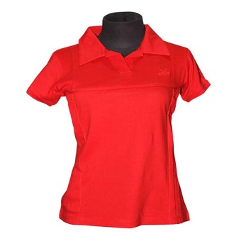 Nope USA Made Kaos Casual Poloshirt Wanita LP 007 - Merah  