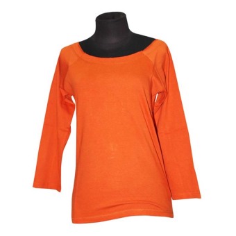 Nope USA Made Kaos Polos Lengan Panjang LB 008 - Orange  