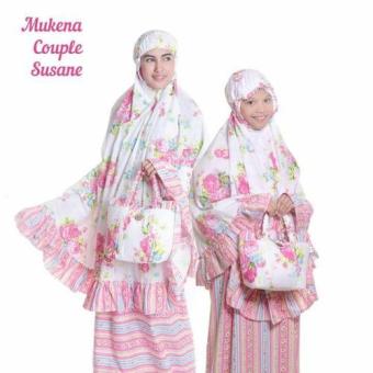 Nuranitex Busana Muslim Mukena Couple Susane Cantik - Mewah Murah  