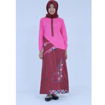 Nuranitex Gamis Bordir Muslim Modern GL251MP - Elegan  