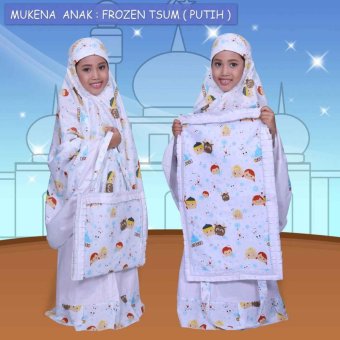 Nuranitex Mukena Anak Lucu Frozen Tsum - Putih  