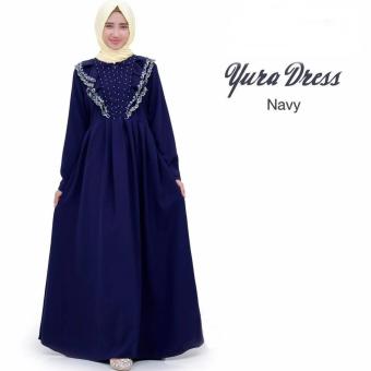 Nuranitex Yura Dress Exclusive - Navy  