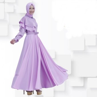 Nuranitex Zahira Dress Premium Elegan - Lilac  