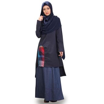 NWC Casual Lavenia 02 casual Muslim Dress (1 Set hijab+outer+Rok)  