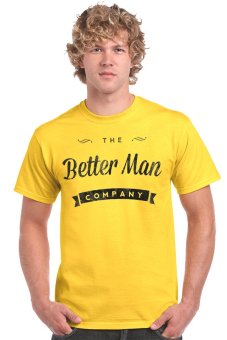 Ogita Tee - Kaos Pria - Kaos Tumblr - Tumblr Tee - Better Man - Kuning  