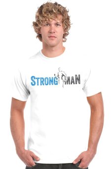 Ogita Tee - Kaos Pria - Kaos Tumblr - Tumblr Tee - Strong Man- Putih  