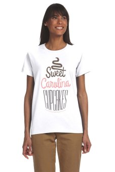 Ogita Tee - Kaos Wanita - Kaos Tumblr - Tumblr Tee - Carolina Cupcakes - Putih  