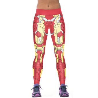 OH Womens YOGA Workout Gym Digital Printing Sports Pants Fitness Stretch Trouser Multicolor - intl  