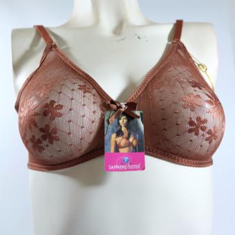 Oleno Sapphire Sister Transparant Bra Bh Balon transparanTipis -Coklat  