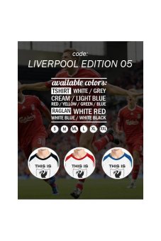 Ordinal Liverpool Edition 05 Raglan - Putih Merah  