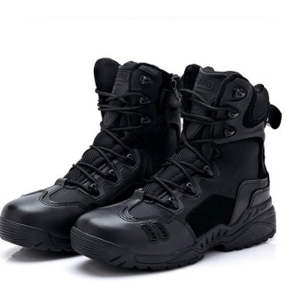 Outdoor Magnum Combat Army Boots Tactical Police Boot For Men Black  