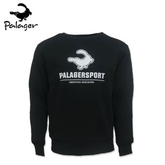 Palager Brand Fashion Men Sweatshirts Long Sleeve Black Cotton Polyester Casual Sweatshirts W1006 for Autumn Winter - Black - intl  