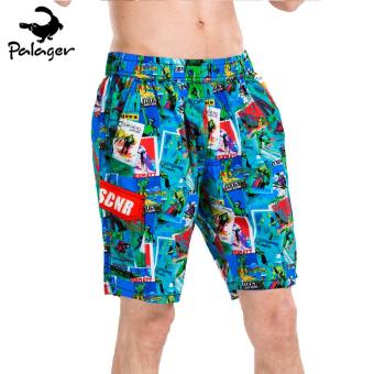 PALAGER Summer Men Print Quick Drying Beach Board Shorts Sea Casual Swimwear 03 - intl  