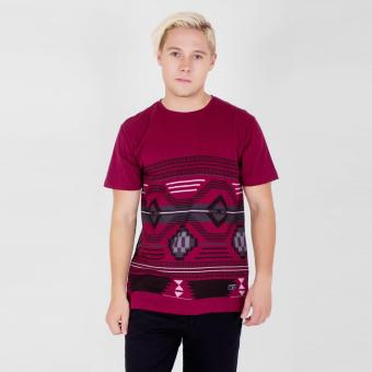 Palm Lagoon - Palm Get It On Aztec Print Tee (Red Maroon)  