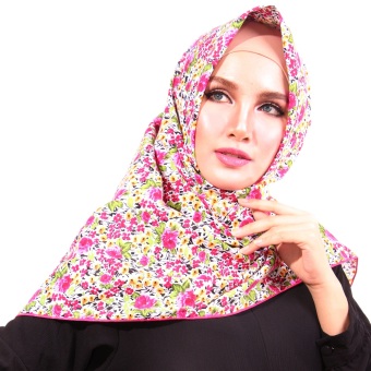 Parisku Jilbab Hijab Segiempat Katun Parisku Square Faatin Pink  