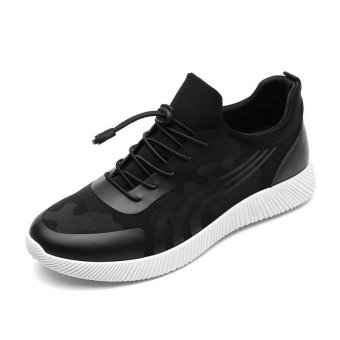 PATHFINDER Men's Comfortable PU Breathable Sneakers Shoes Popular Casual Shoes-Black and White - intl  