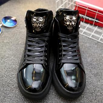 PATHFINDER Men's Leather Fashion Lace Up Ankle Shoes?Black? - intl  