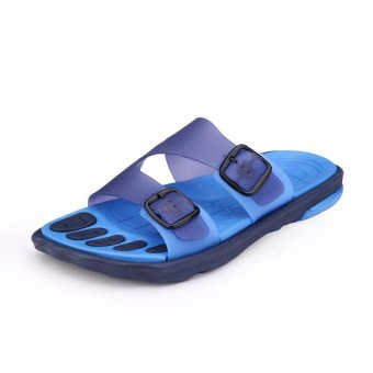 PATHFINDER Summer Beach Shoes Men's Fashion Slippers 16-Blue - intl  