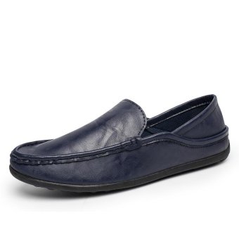 Pattrily men's Casual shoes, Moccasin-gommino, driving shoes, soft and comfortable Loafers(blue) - intl  