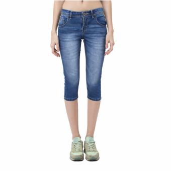 People's Denim Ladies Jeans Arwen 7/8 Skinny Fit - Biru  