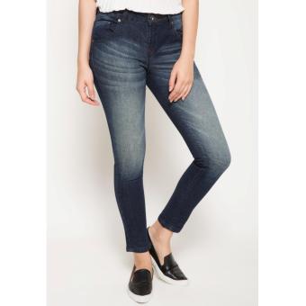 People's Denim Ladies Maryska Skinny Fit Jeans - Biru  