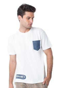 People's Denim Men T-Shirt White DD1 - White  