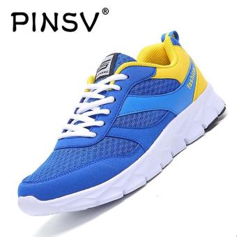 PINSV Men's Breathable Casual Shoes Fashion Sneakers - Blue - intl  