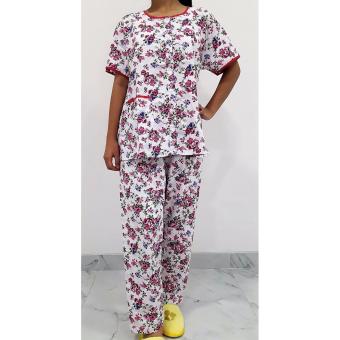 Pitakita Baju Tidur Celana Panjang Kancing Full-Pink  