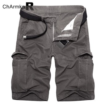 PODOM Men's Brand Army Military Cargo Shorts Casual Men Shorts Loose Shorts Men Shorts Plus Size 30-46 DarkGray - intl  