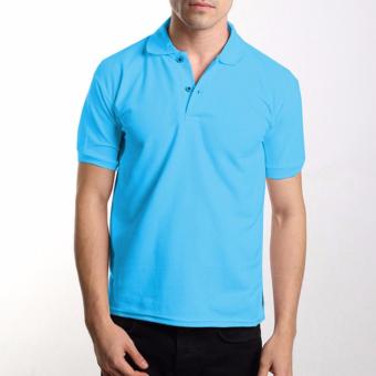 Polo Shirt Berkerah (Biru Muda)  