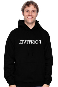 Positive Outfit Hoodie Positive - Hitam  