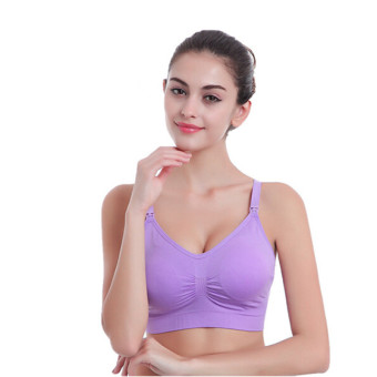 Pregnant Underwear Postpartum Nursing Bra Prevent Sagging Purple - intl  