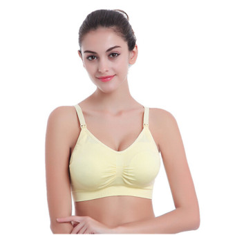 Pregnant Underwear Postpartum Nursing Bra Prevent Sagging Yellow - intl  