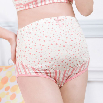 Pregnant Women's Underwear Cotton High Waist Pink - intl  