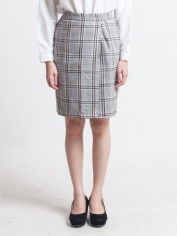 Preppy Me Grey Plaid Boston Skirt Pattern  