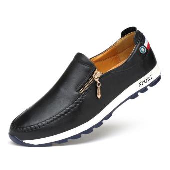 Pria Kulit Asli Sepatu kasual Sepatu Doug Sepatu Mengemudi Men Genuine Leather Shoes Casual Shoes Doug Shoes-intl  