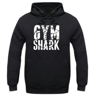 Pudding Men's Shark letter sweater Black  