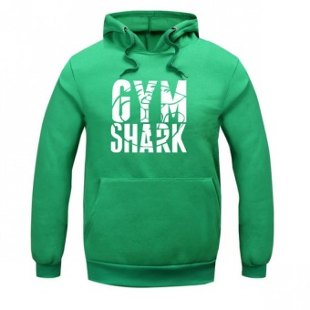 Pudding Men's Shark letter sweater Green  