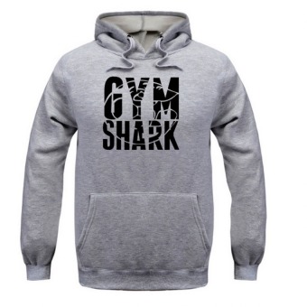 Pudding Men's Shark letter sweater Grey  