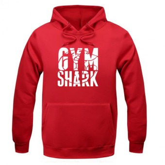 Pudding Men's Shark letter sweater Red  