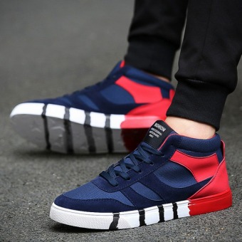 Pudding Sneaker Upper Height Group Sport casual shoes Blue Red  