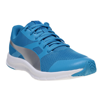 Puma Flexracer Jr Running Shoes - Blue Danube-Puma Silver  