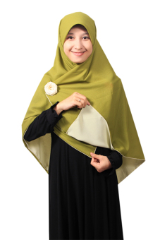 Pure Syaree Hijab Syari Bolak Balik 13 Hijau Lumut - Hijau Pupus  
