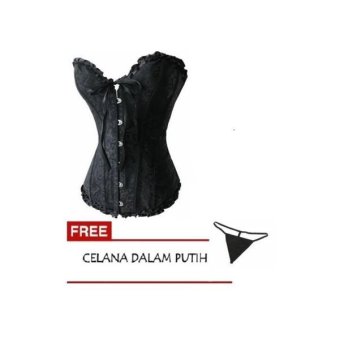 QN Korset Kim Free Celana Dalam L - Hitam + Gratis Lingerie  